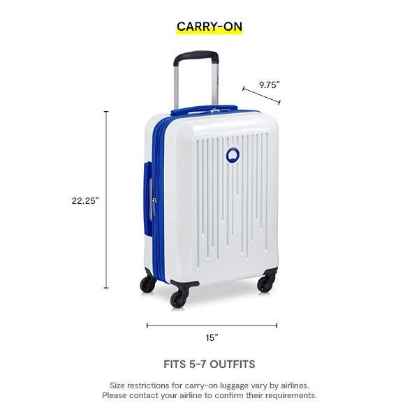 Delsey Paris Christine 3-Piece Hardside Expandable Suitcase Set, Alternate, color, White/Blue