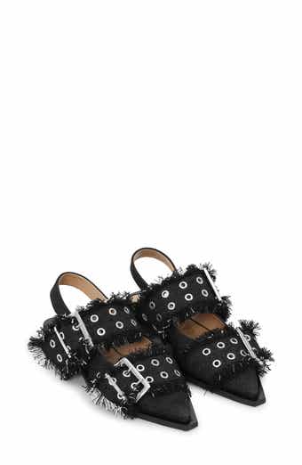 Ganni Slingback Pointed Toe Flat