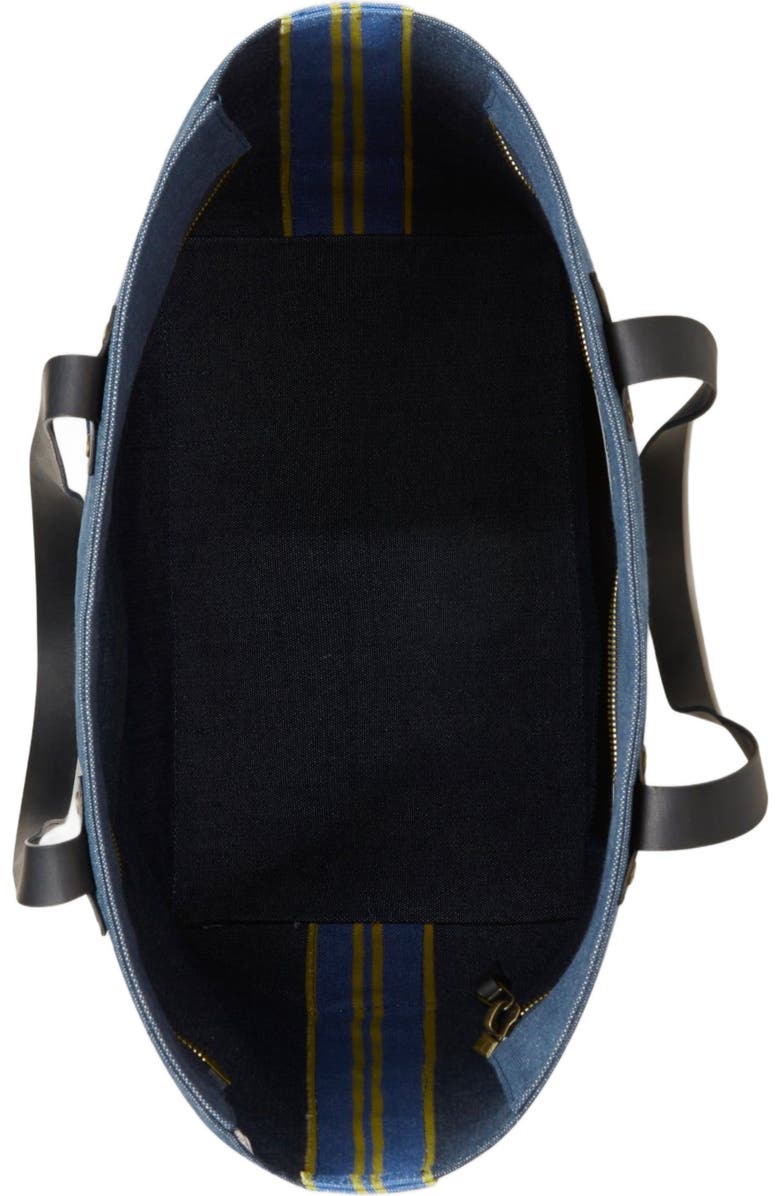 Robert Talbott Freeman Canvas Tote Bag, Alternate, color, Denim Blue