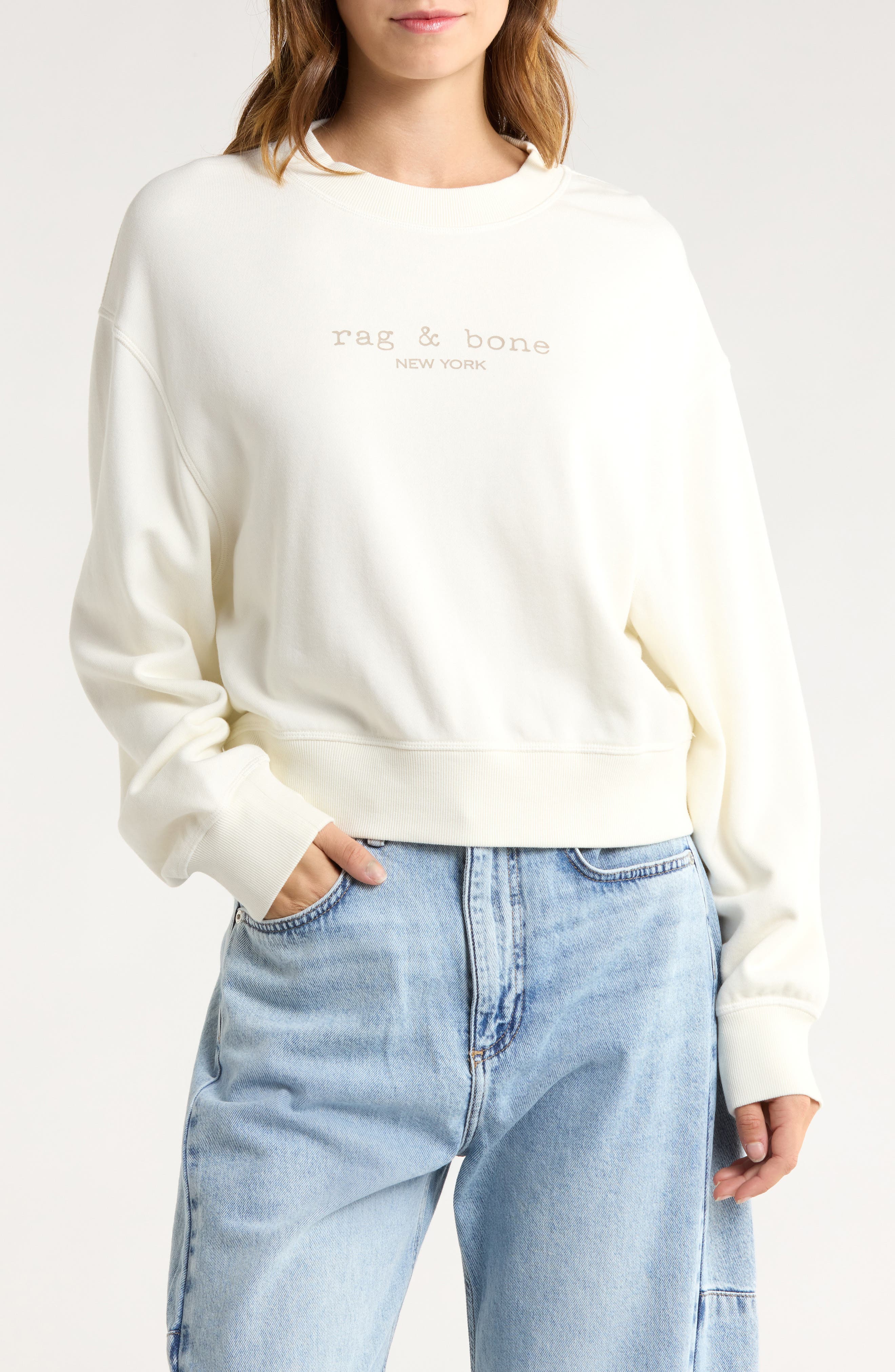 rag & bone Logo Terry Sweatshirt