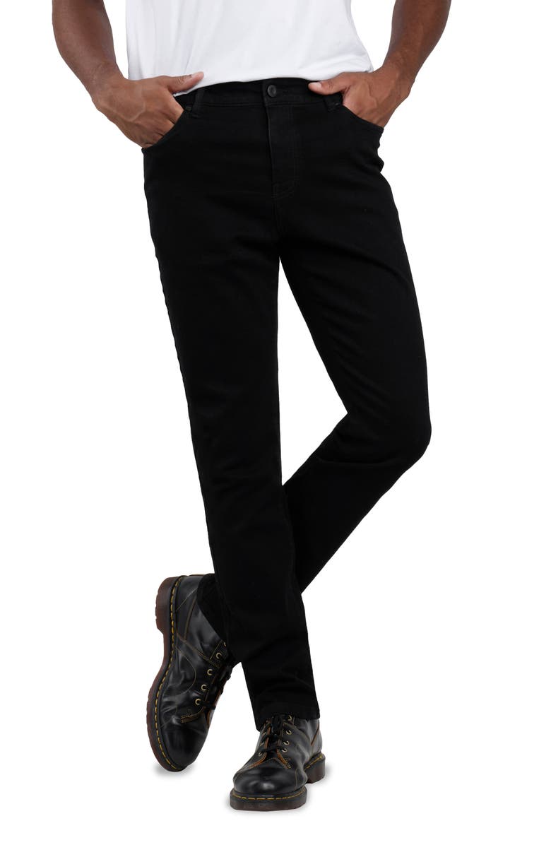 Spring + Mercer Super Soft Slim Fit Jeans, Alternate, color, Jet Black