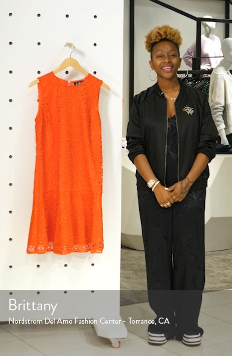 Circle Lace Drop Waist Dress, sales video thumbnail