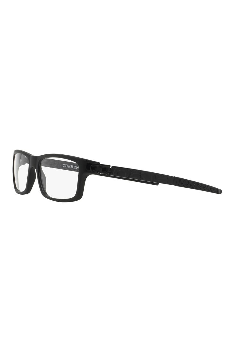 Currency 54mm Square Optical Glasses, Alternate, color, SATIN BLACK