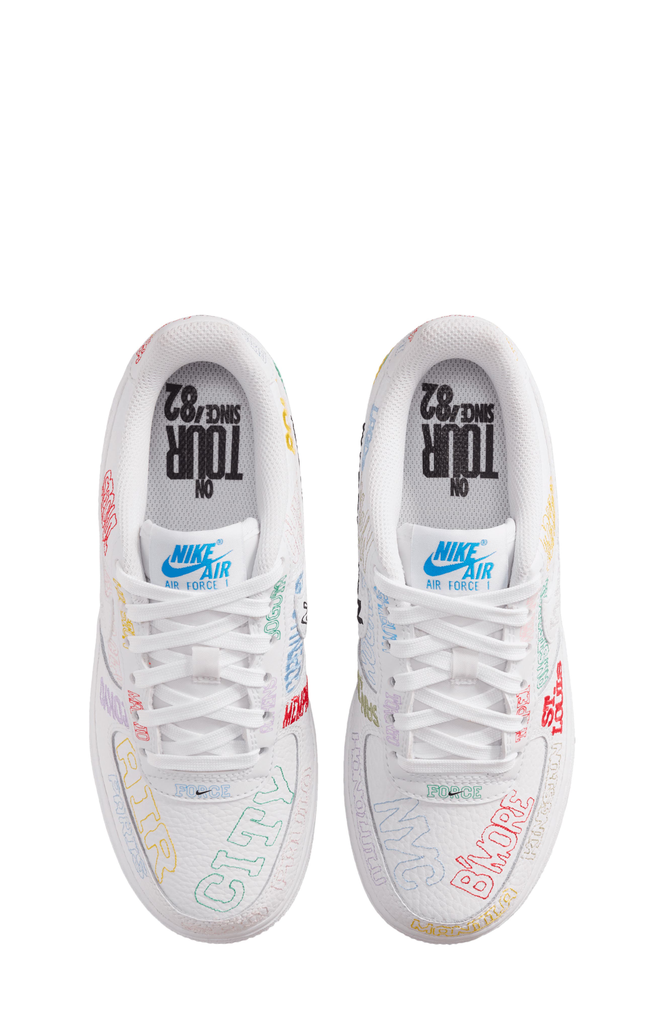 Kids' Air Force 1 Basketball Sneaker, Alternate, color, WHITE/ WHITE
