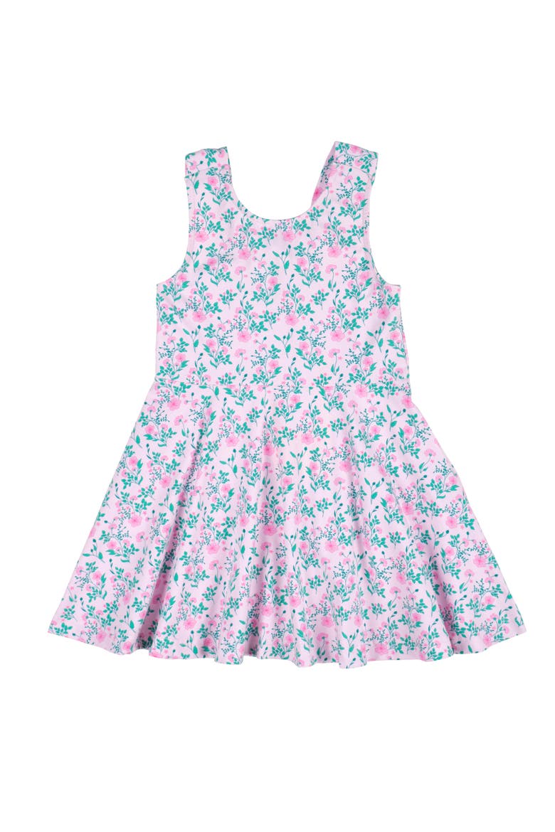 Floral Print Twirl Dress, Main, color, Pink