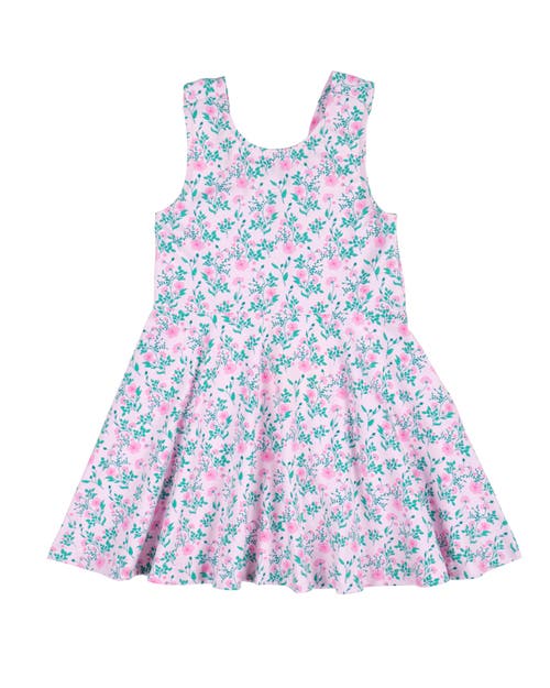 Shop Florence Eiseman Floral Print Twirl Dress In Pink