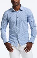 Robert Graham Caspian Classic Fit Foulard Print Knit Button-Up Shirt