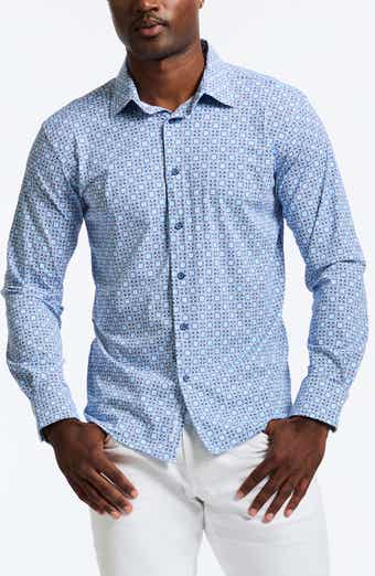 Robert Graham Caspian Classic Fit Foulard Print Knit Button-Up Shirt