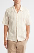 PacSun Stripe Cotton & Linen Camp Shirt