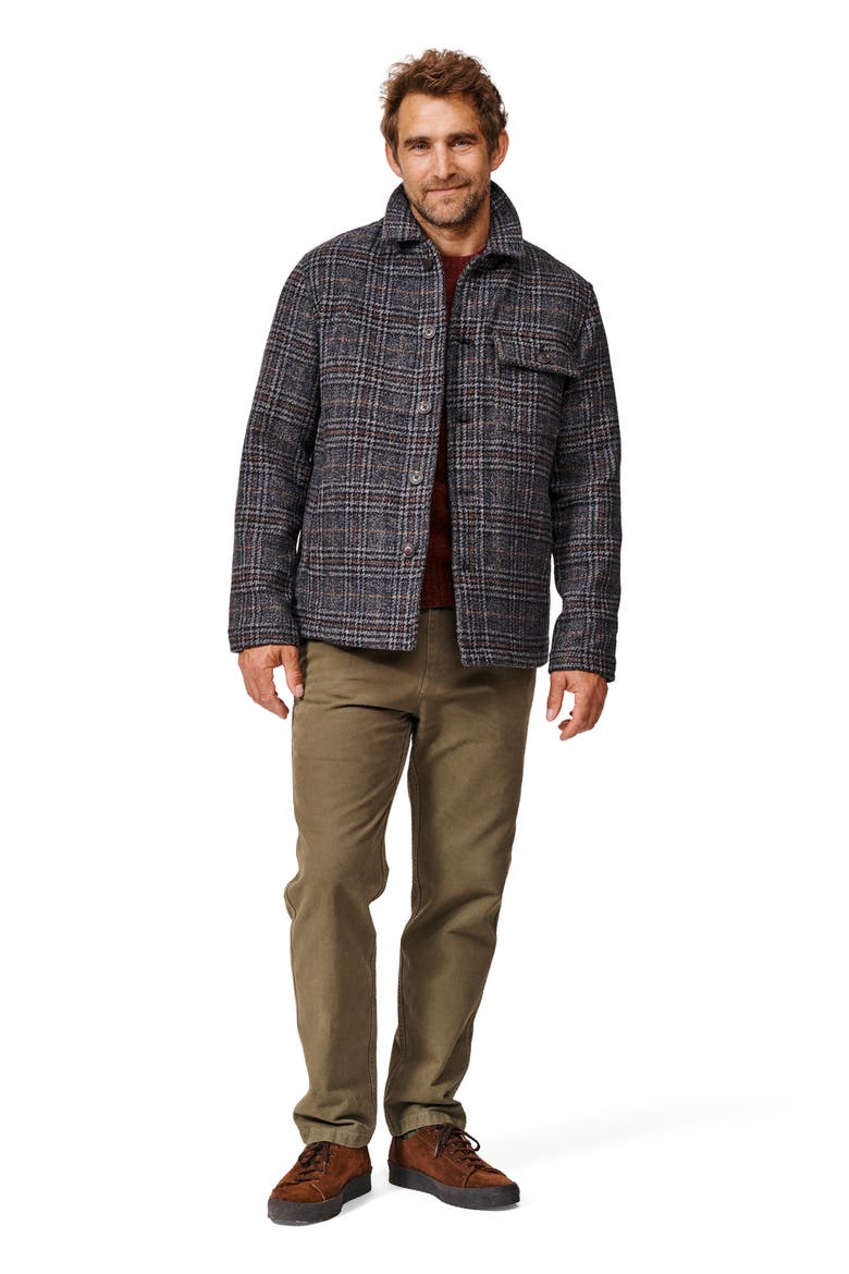 Nettleham Shirt Jacket, Alternate, color, Navy/Brown Check
