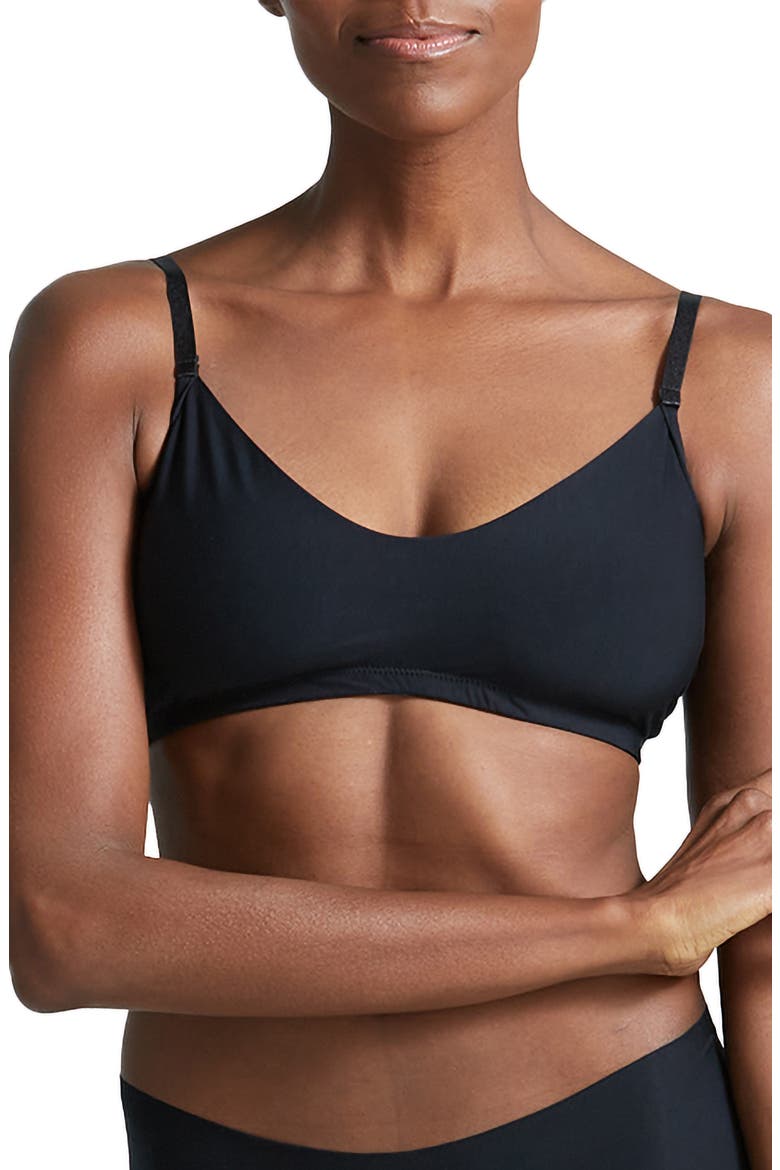Butter Bralette, Main, color, BLACK