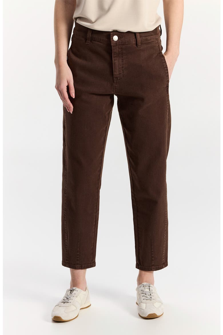 Brisbane Straight-Leg Cropped Trousers, Alternate, color, Dark Brown