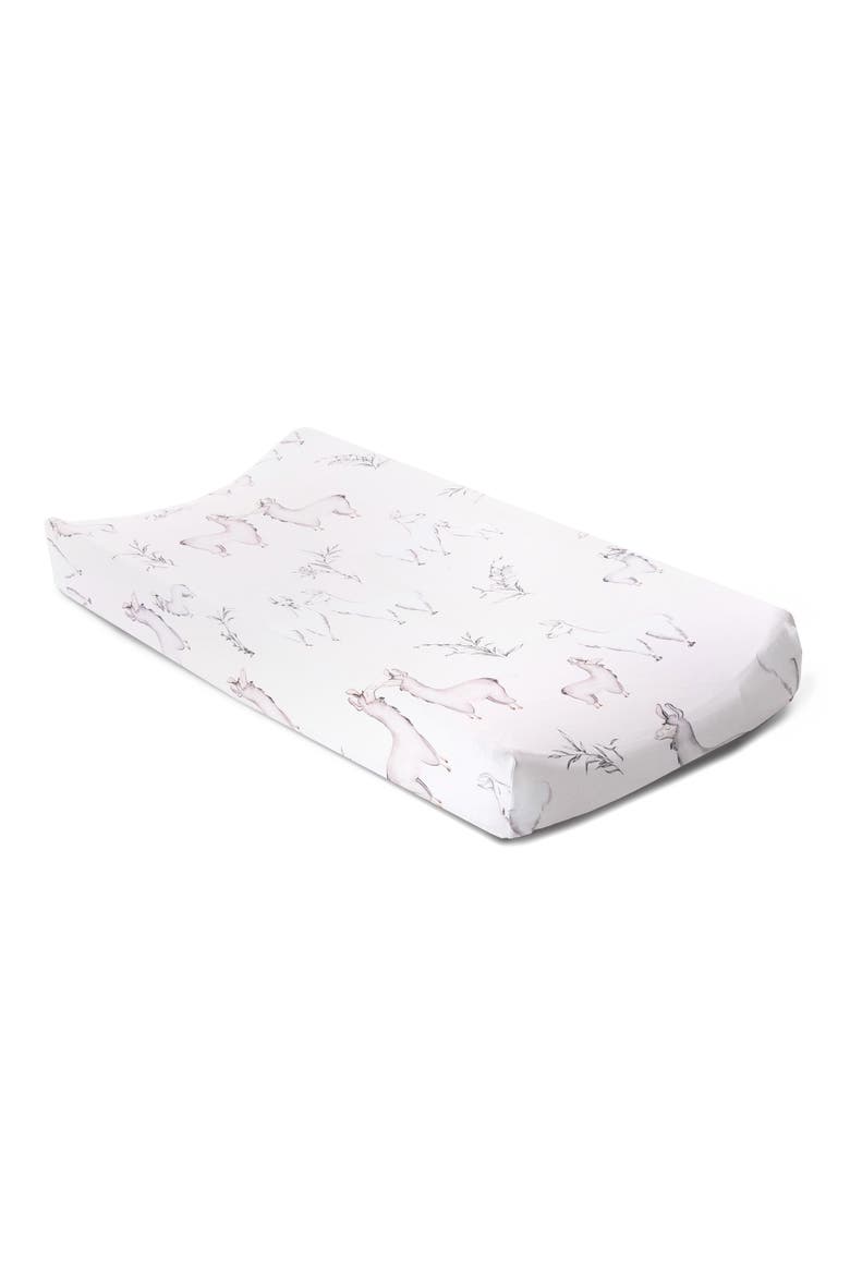 Llama Changing Pad Cover & Jersey Crib Sheet Set, Alternate, color, NEUTRAL
