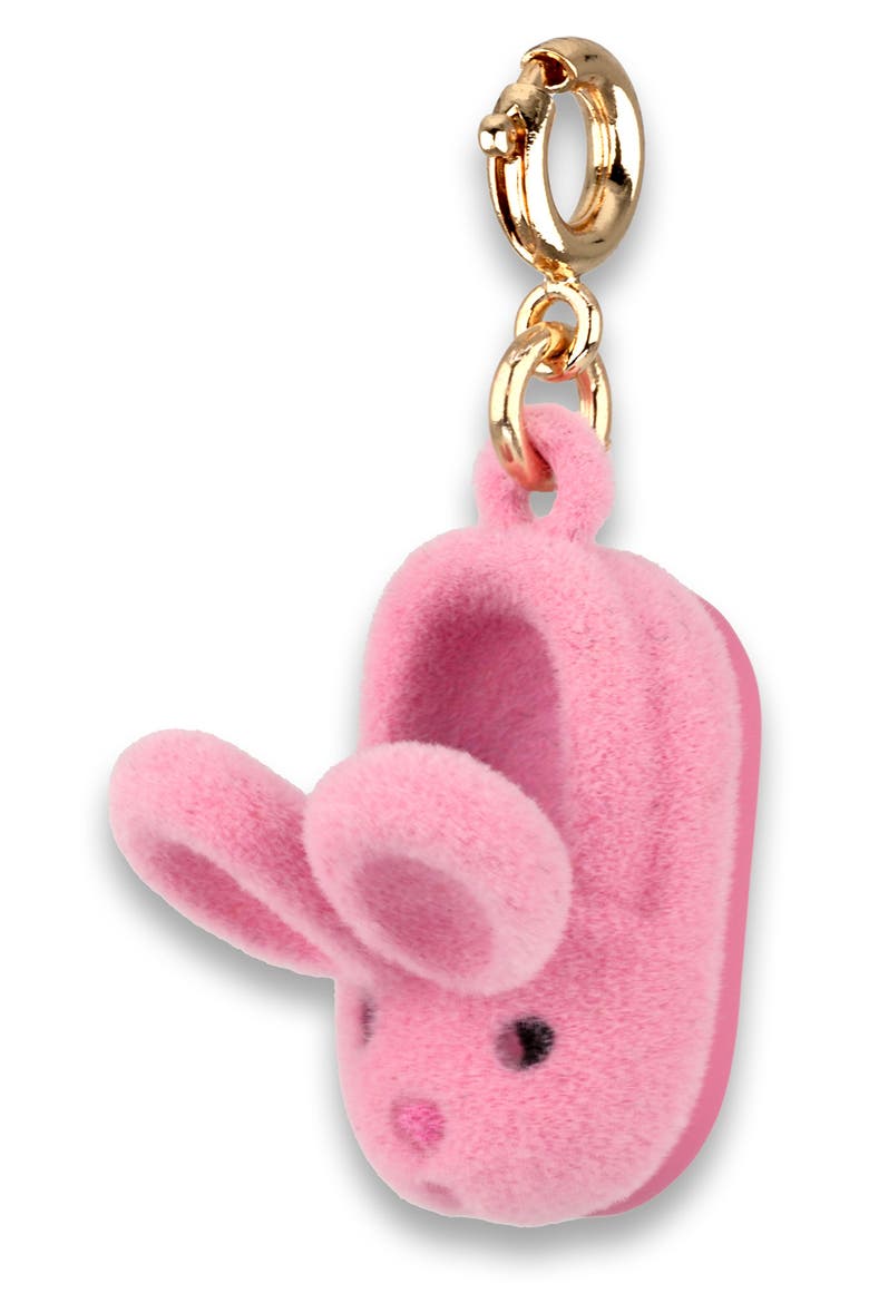 Kids' Bunny Slipper Charm, Alternate, color, GOLD