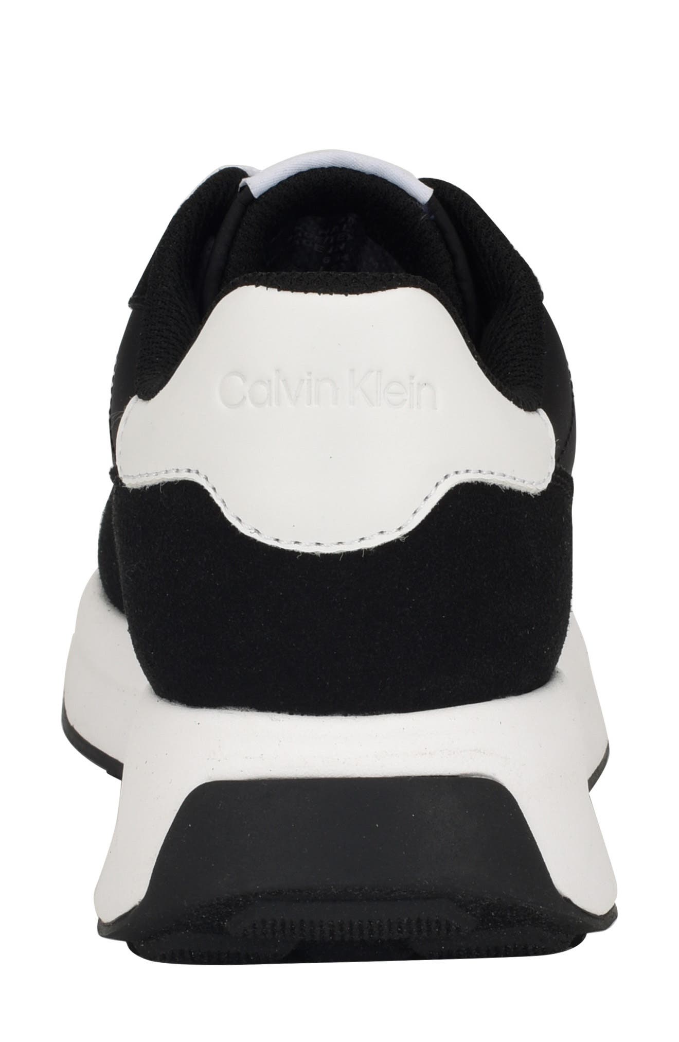Calvin Klein Hallie Wedge Sneaker, Alternate, color, Black