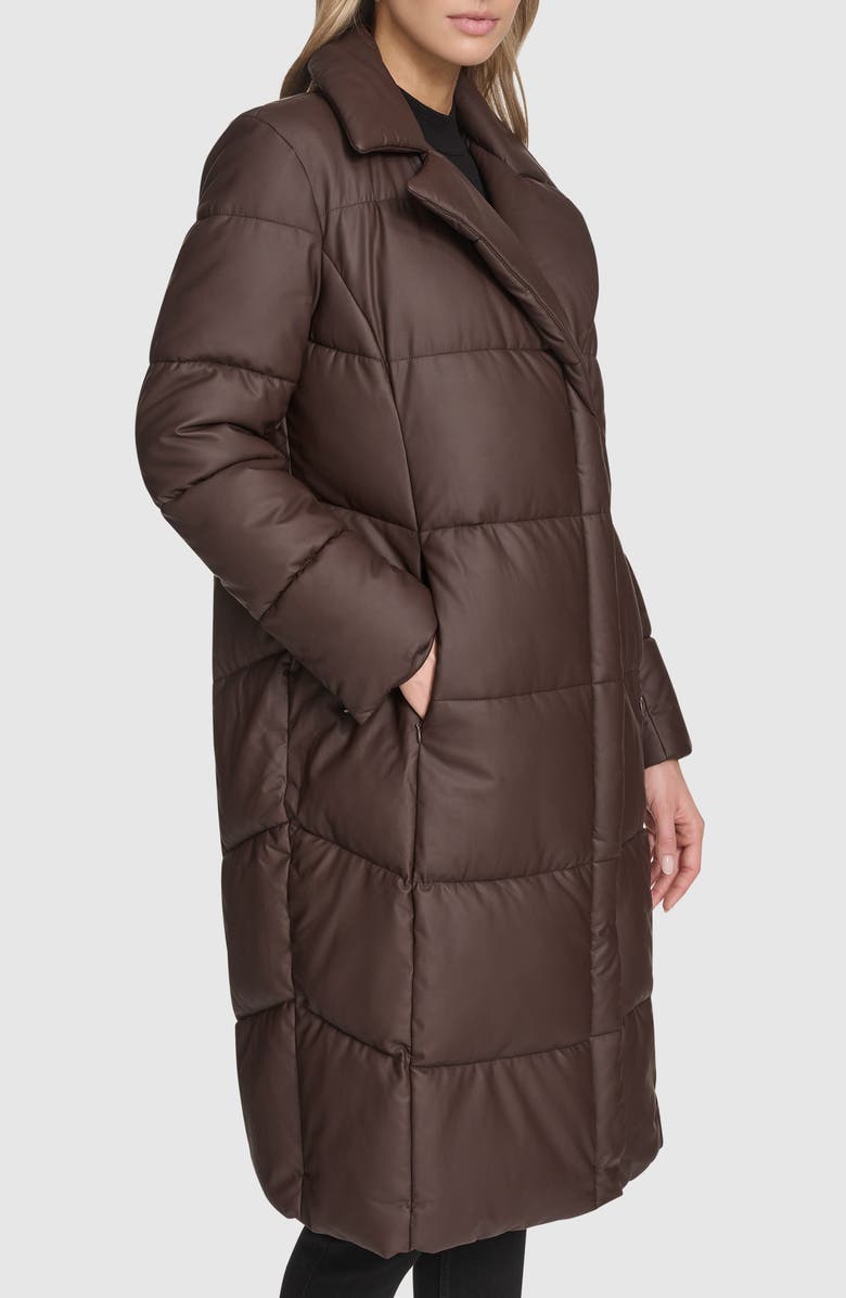 Andrew Marc Farren Water Resistant Puffer Coat, Alternate, color, Carob