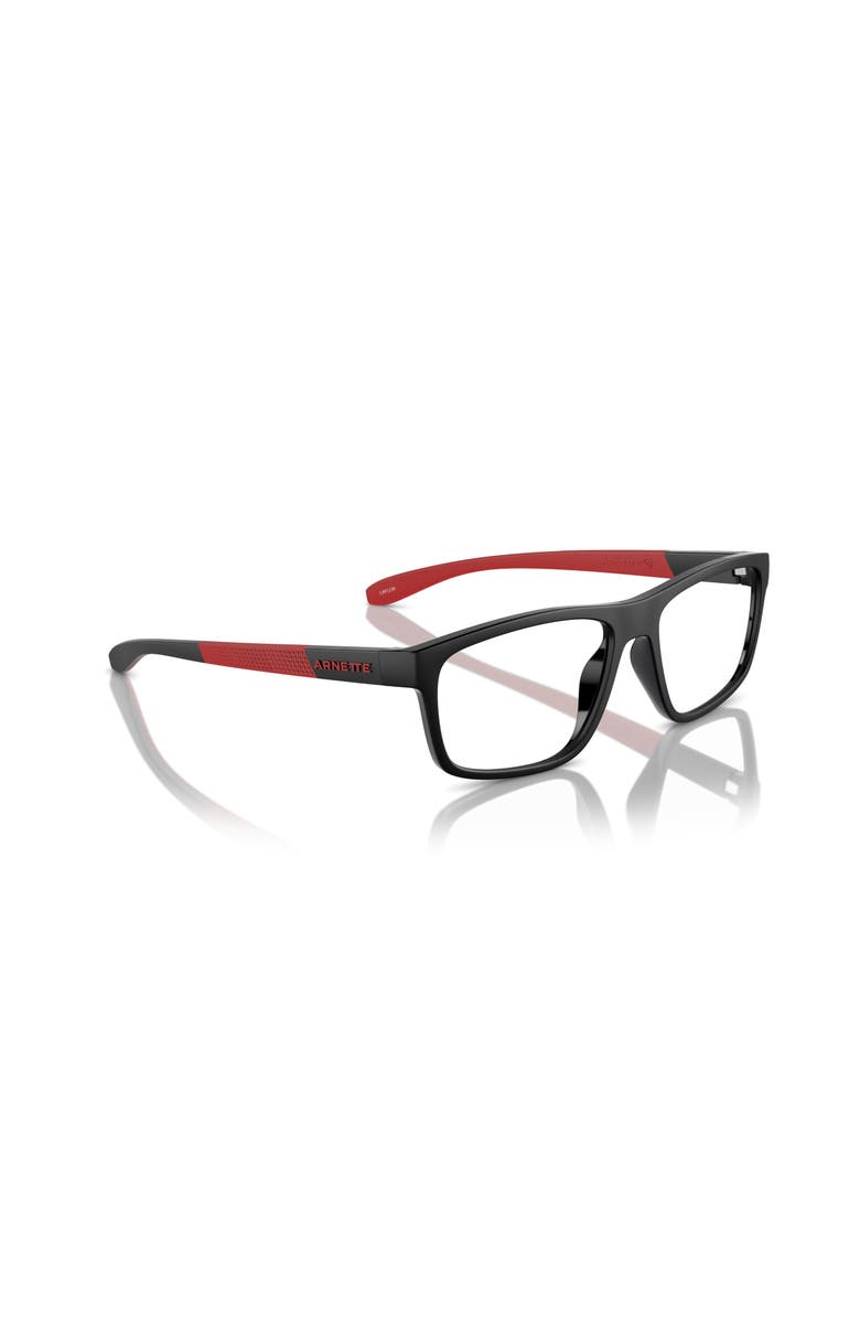 ARNETTE 56mm Rectangle optical glasses, Alternate, color, Black