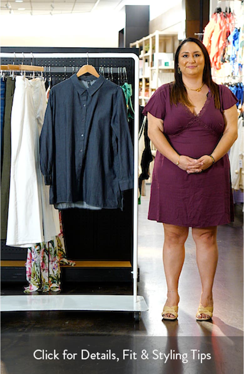 Classic Collar Easy Organic Cotton Button-Up Shirt, sales video thumbnail