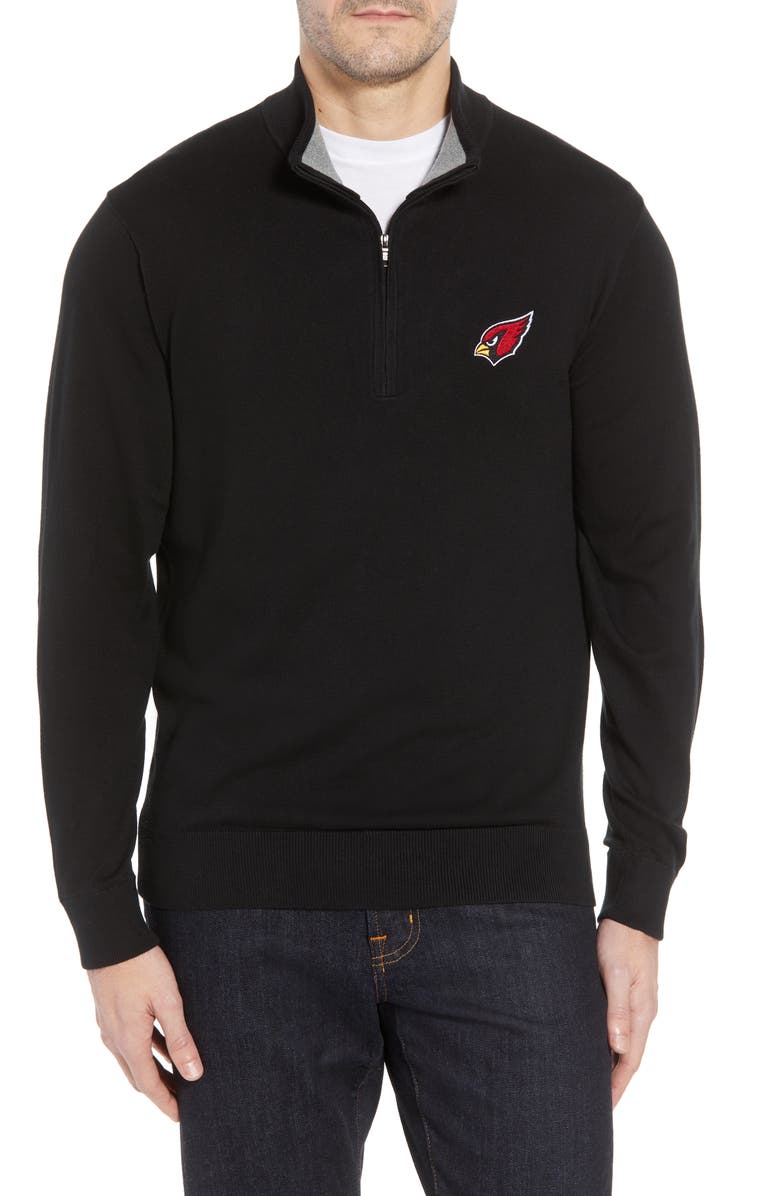 Cutter & Buck Arizona Cardinals - Lakemont Regular Fit Quarter Zip Sweater, Main, color, 