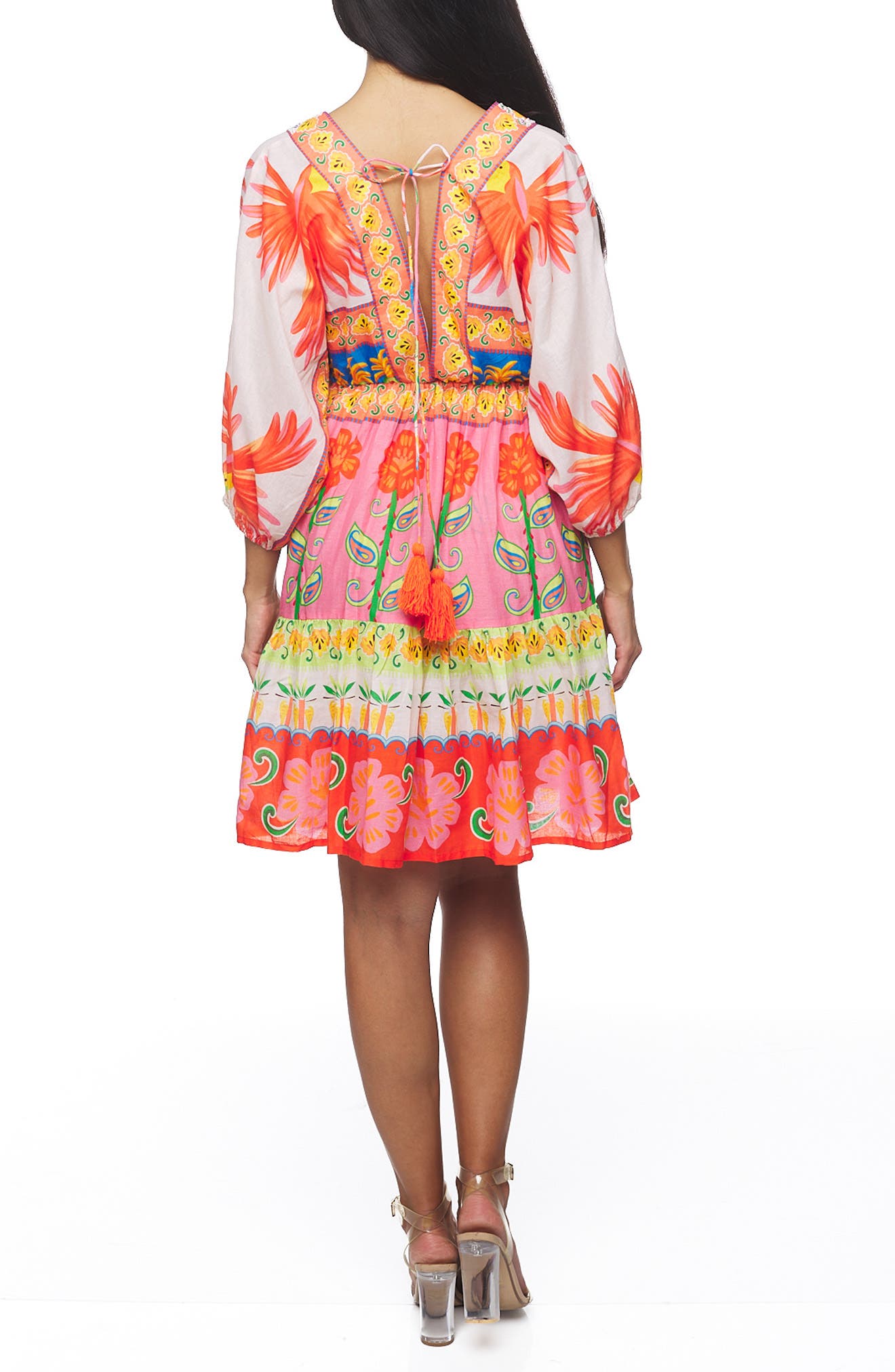 Beaded V-Neck Minidress - image 2