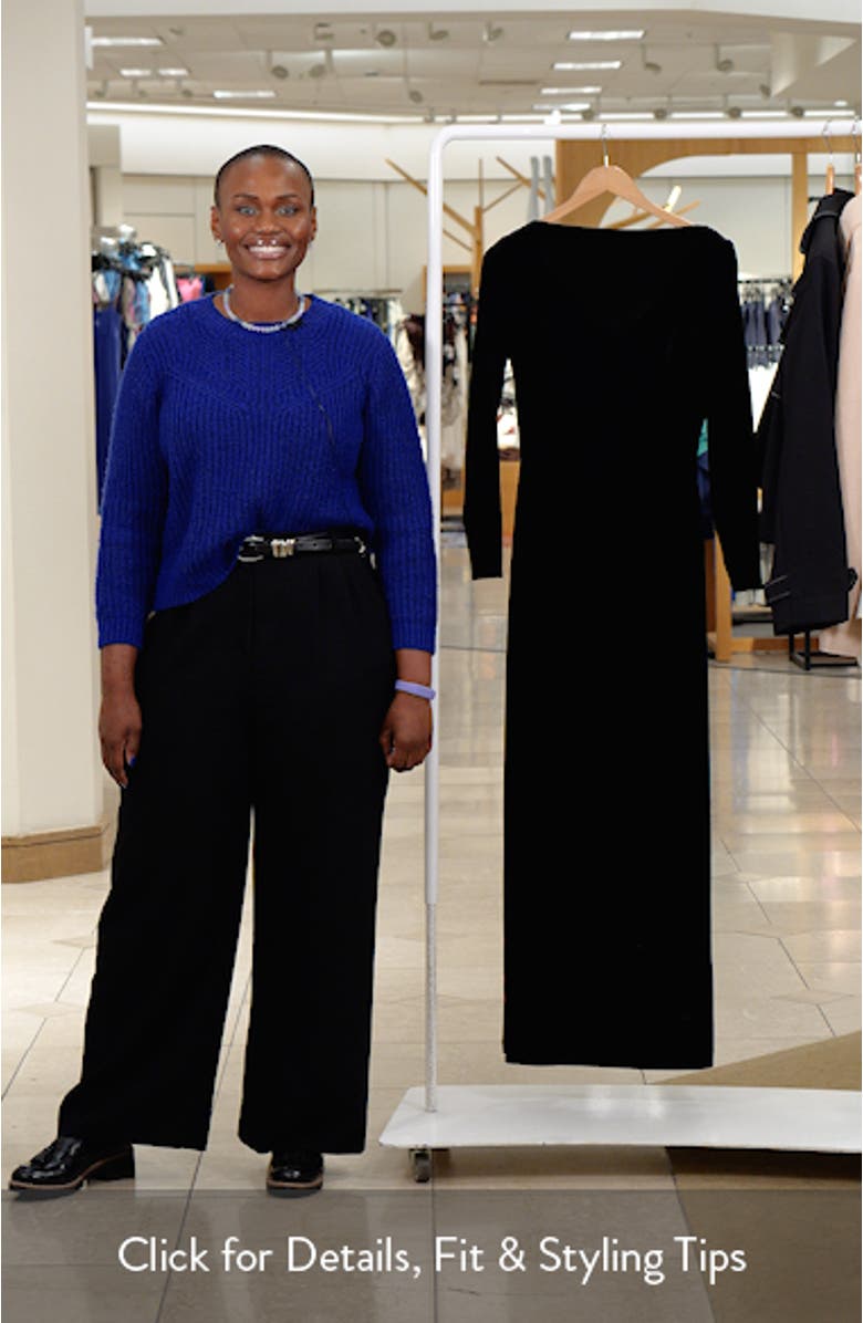 Fiore Cutout Velvet Dress, sales video thumbnail