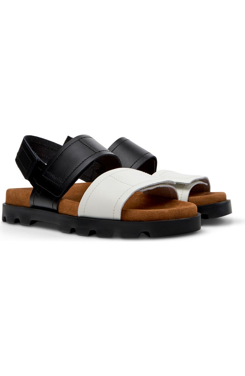 Camper Brutus Sandal, Main, color, Black Multi Assorted