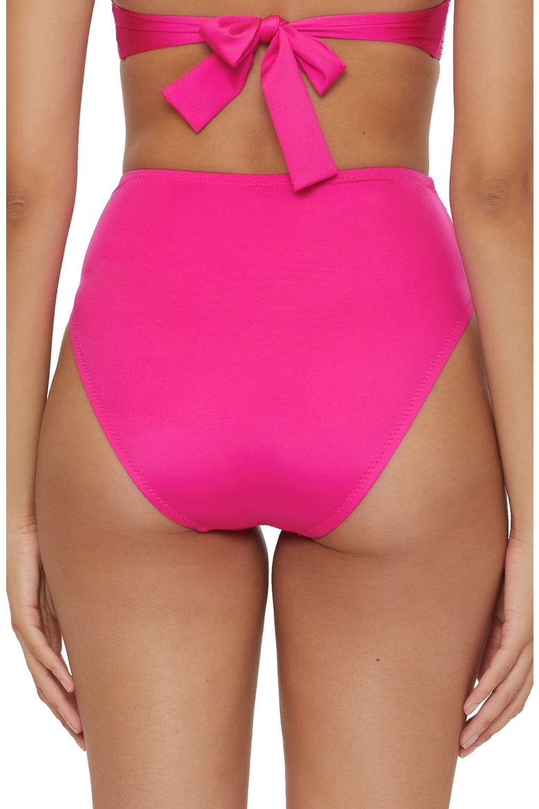 Monaco High Waist Swim Bottoms, Alternate, color, PINK PARADE