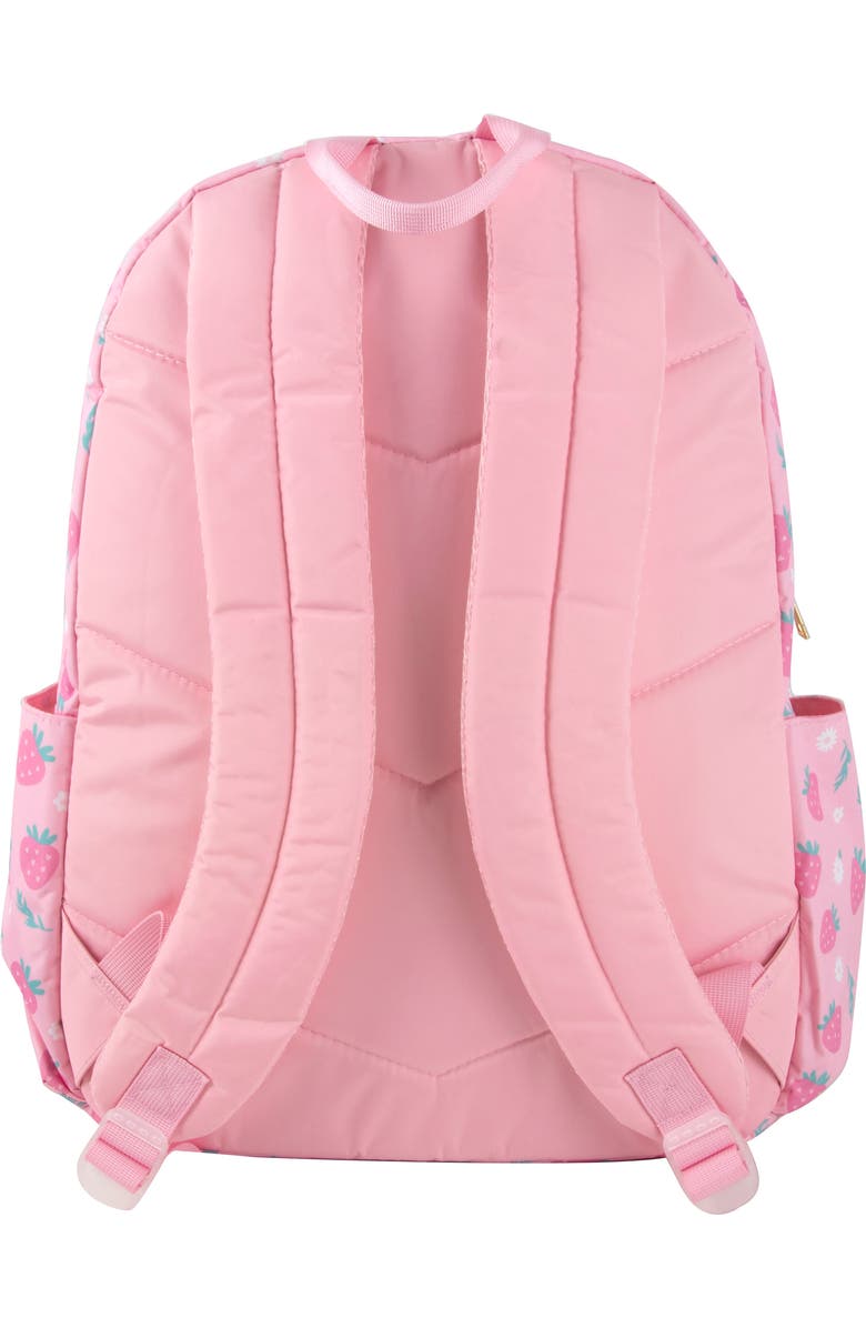 Jessica Simpson Strawberry Print Nylon Backpack, Alternate, color, Pink