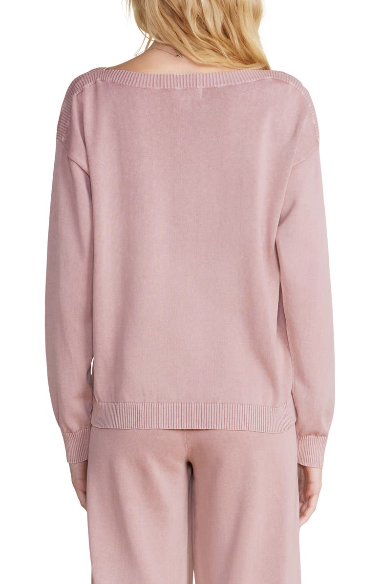 Barefoot Dreams<sup>®</sup> Sunbleached Boat Neck Top, Alternate, color, Teaberry