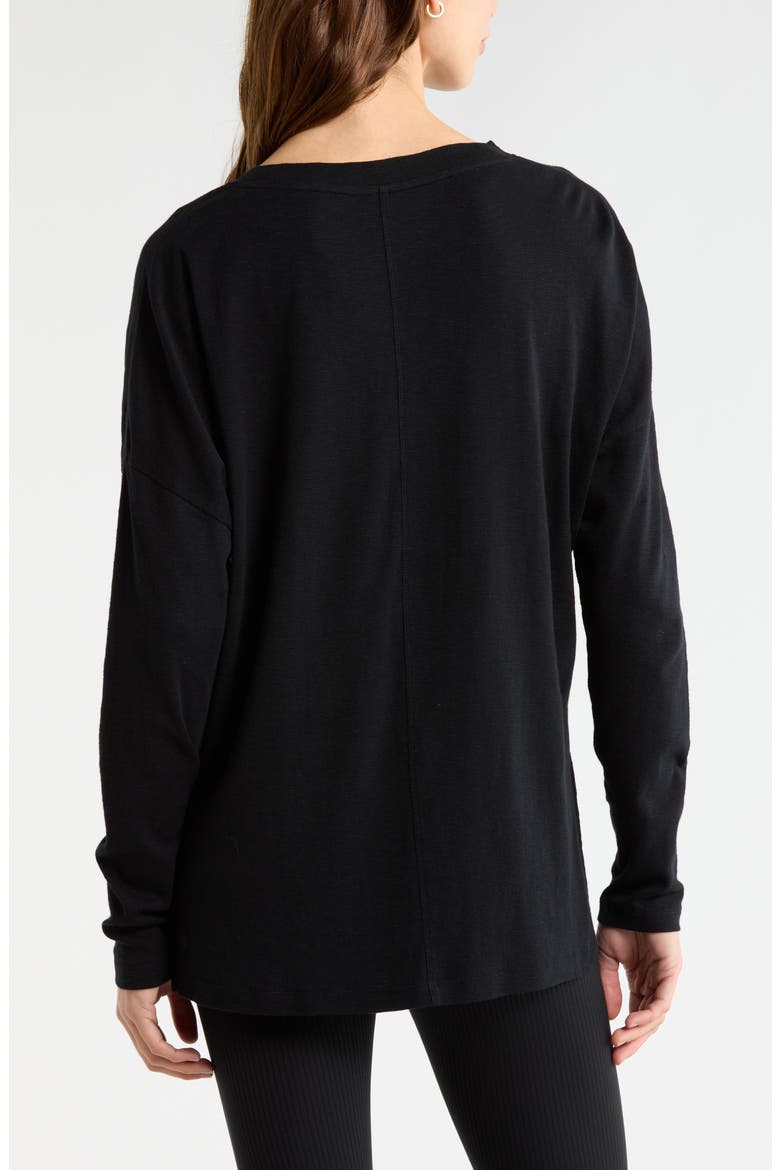 Ease Up Long Sleeve T-Shirt, Alternate, color, BLACK