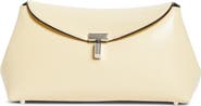 TOTEME Mini T-Lock Leather Clutch