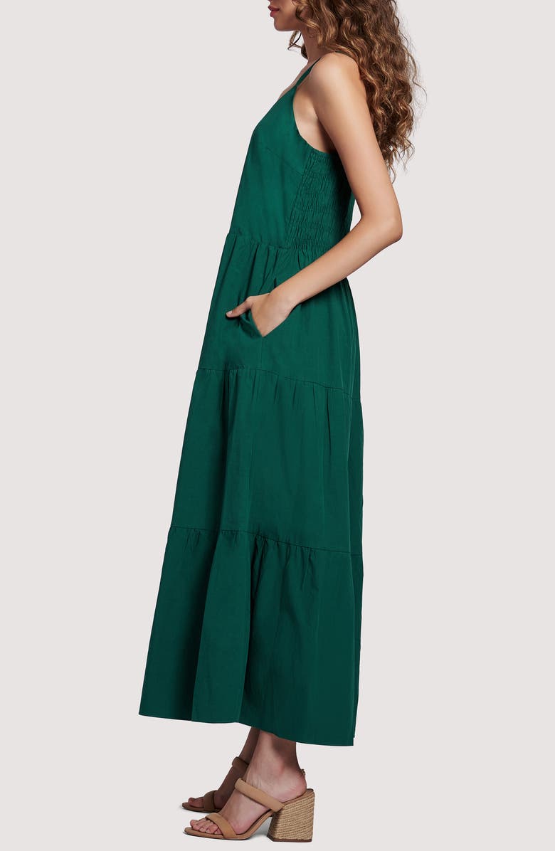 Lost + Wander Lovers Rock Cotton Maxi Dress, Alternate, color, Emerald