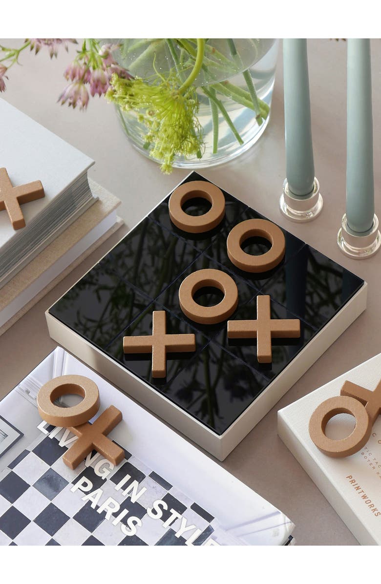 PRINTWORKS Tic-Tac-Toe Board Game, Alternate, color, Beige/ Multi