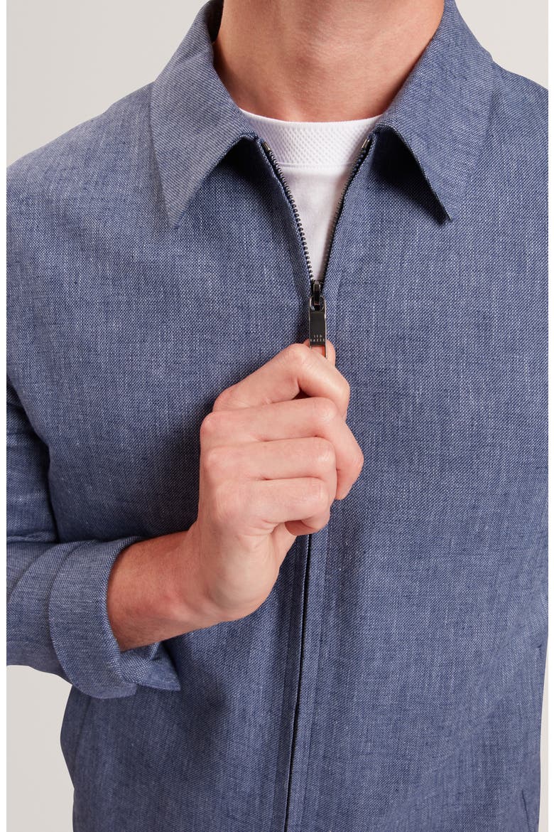 Ashley Linen & Cotton Jacket, Alternate, color, NAVY