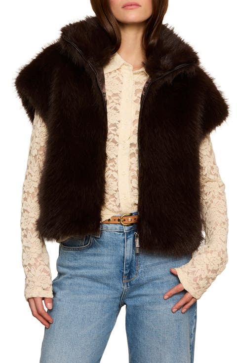 Silky Faux Fur Vest