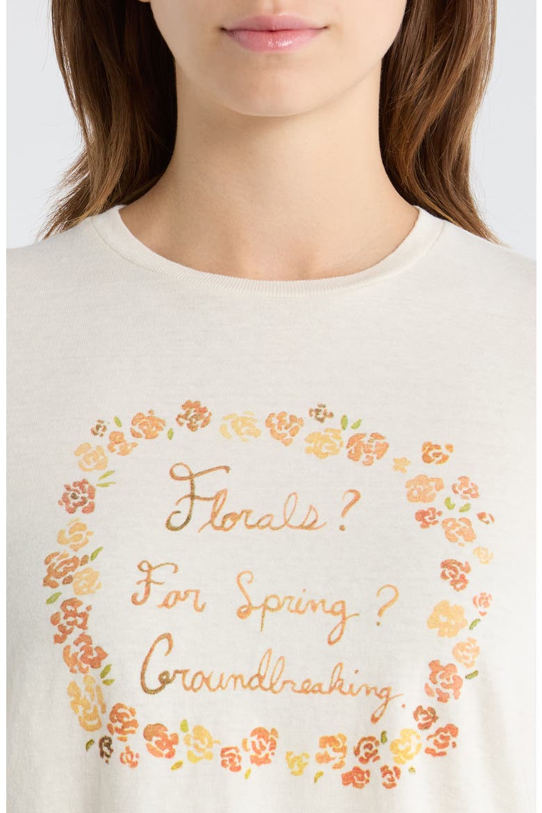 '50s Florals Boxy Graphic T-Shirt, Alternate, color, VINTAGEWHITE