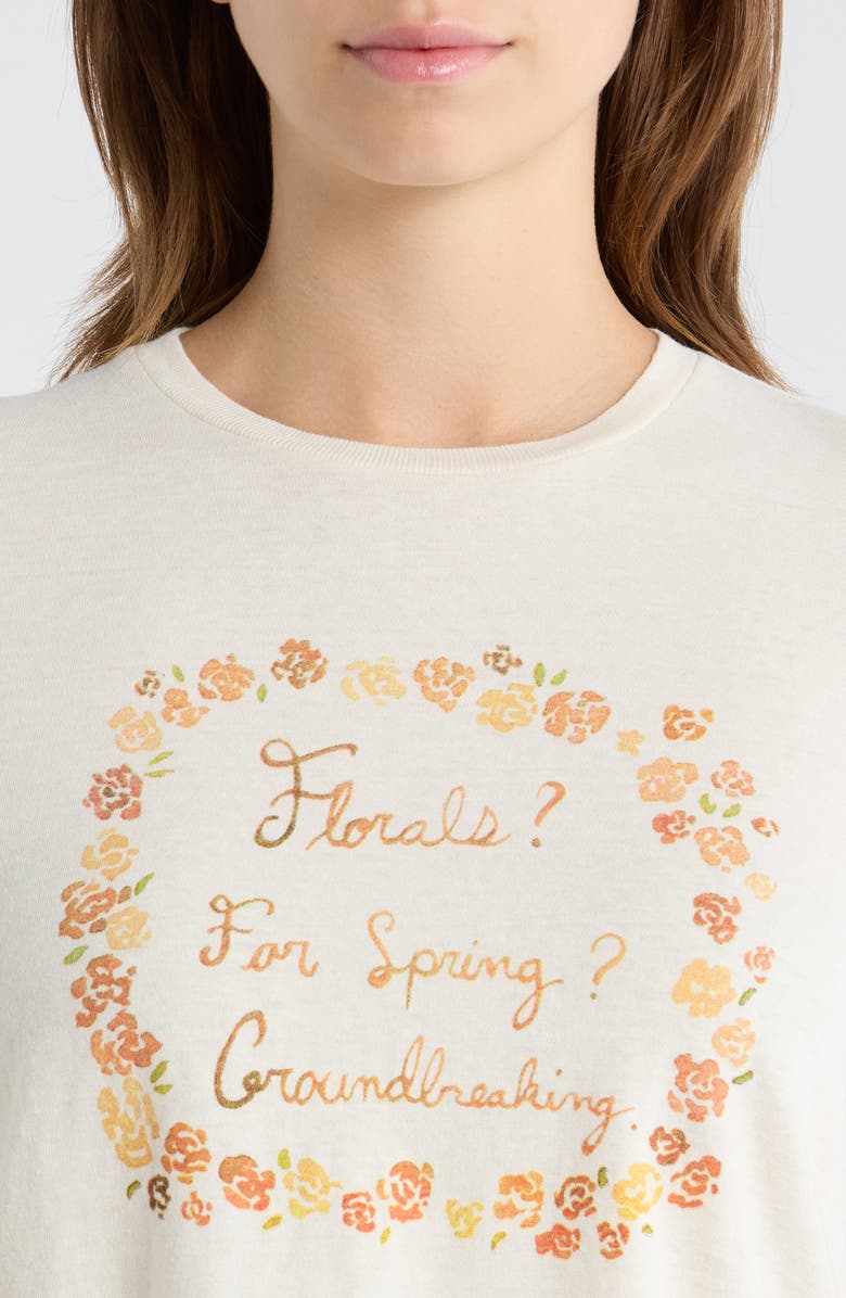 Re/Done '50s Florals Boxy Graphic T-Shirt, Alternate, color, Vintagewhite