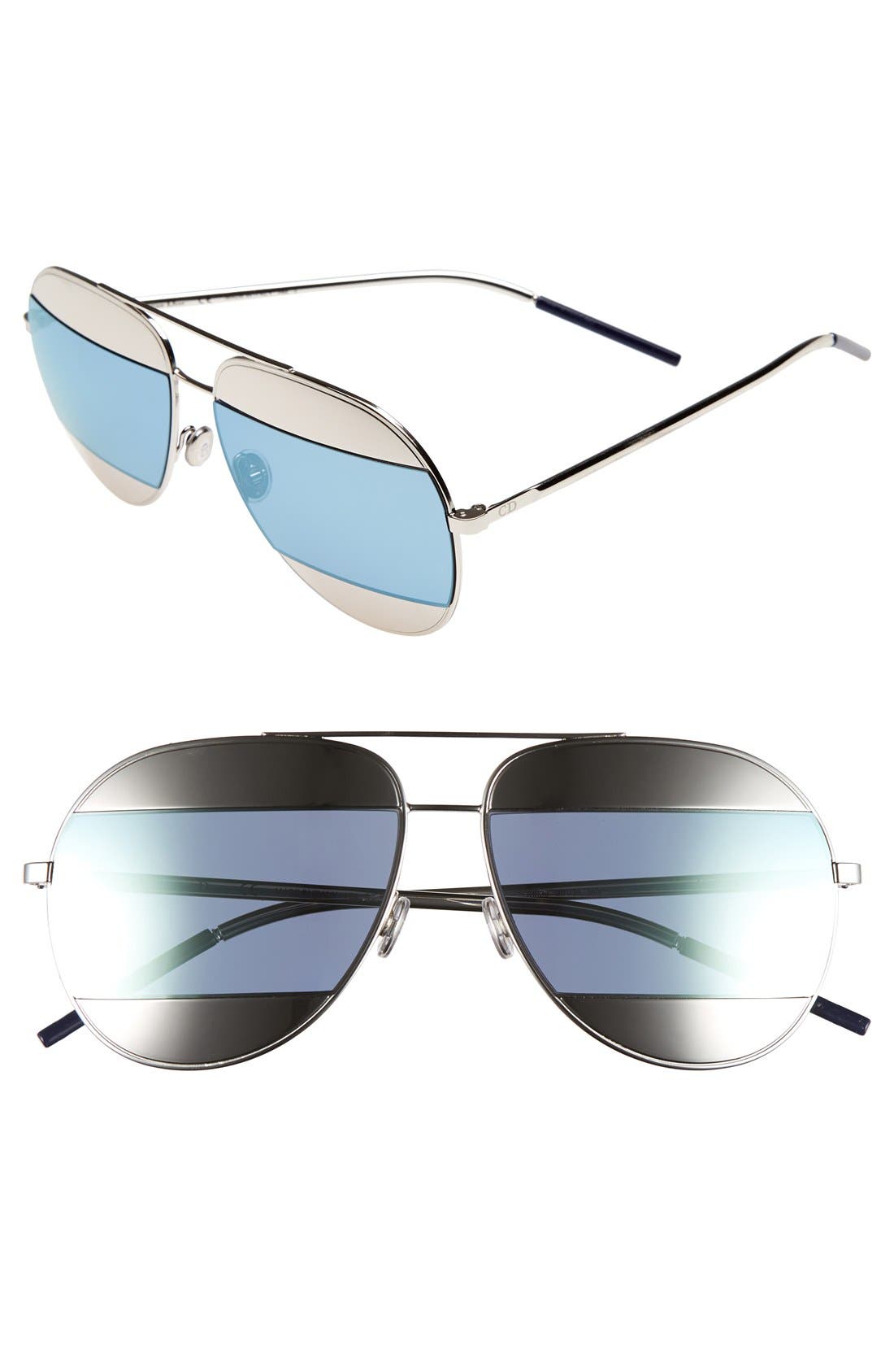 DIOR Split 59mm Aviator Sunglasses (Women) | Nordstromrack