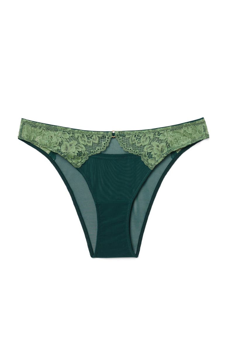 Adore Me Abella Cheeky Panties, Alternate, color, Dark Green