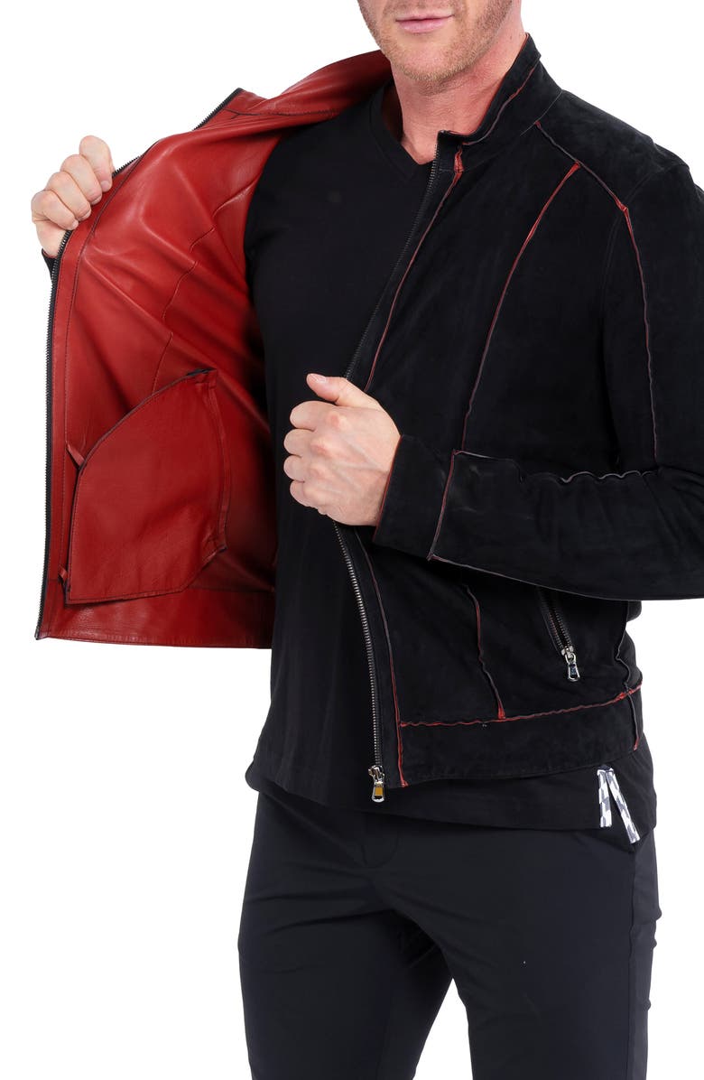 Maceoo Quilted Leather Jacket, Alternate, color, 