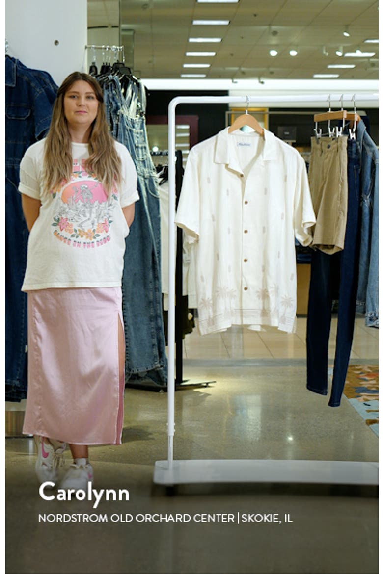 Pina Palms Embroidered Silk Camp Shirt video