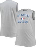 PROFILE Men's Heathered Gray 2022 MLB All-Star Game Big & Tall Sleepwear Muscle Tank Top