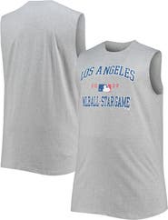 PROFILE Men's Heathered Gray 2022 MLB All-Star Game Big & Tall Sleepwear Muscle Tank Top