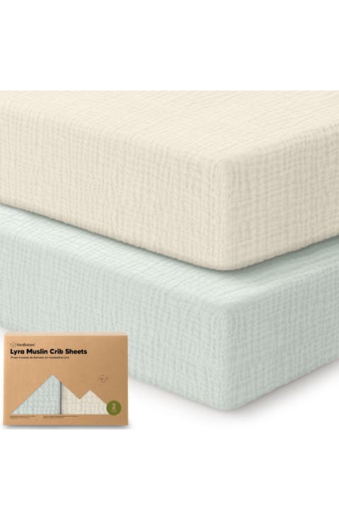 2-Pack Lyra Muslin Crib Sheets