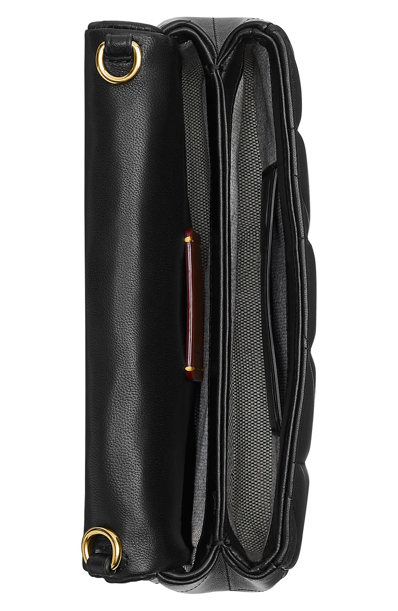 COACH Tabby 19 Quilted Leather Shoulder Bag, Alternate, color, B4/Black