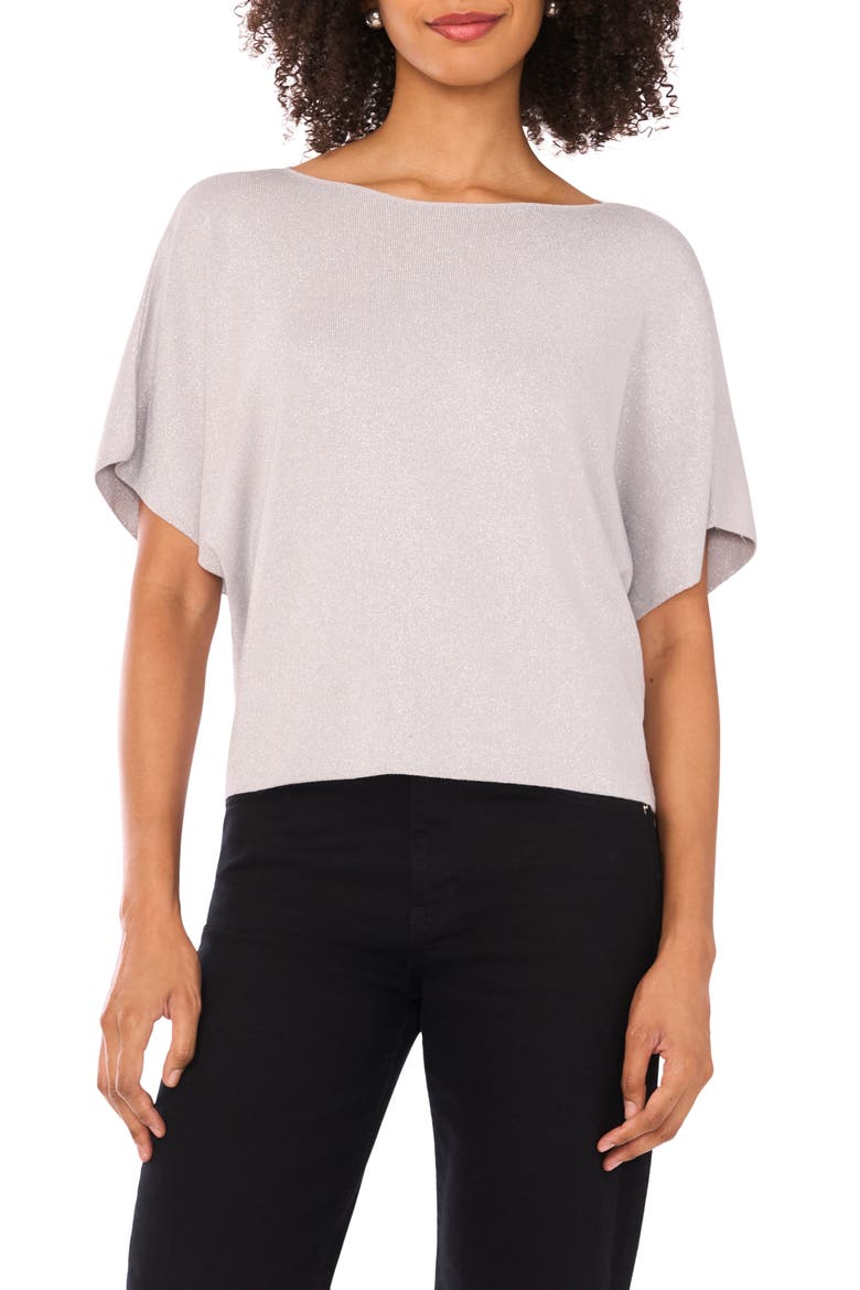 Shine Dolman Sleeve Sweater, Main, color, GREY NIGHT SILVER