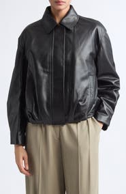 ARMA Melis Leather Bomber Jacket