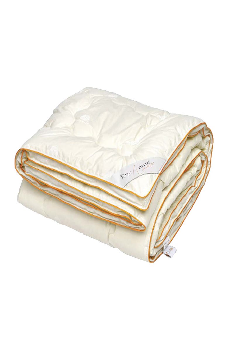 DePera Luxury Wool Queen Size Comforter - White, Main, color,
