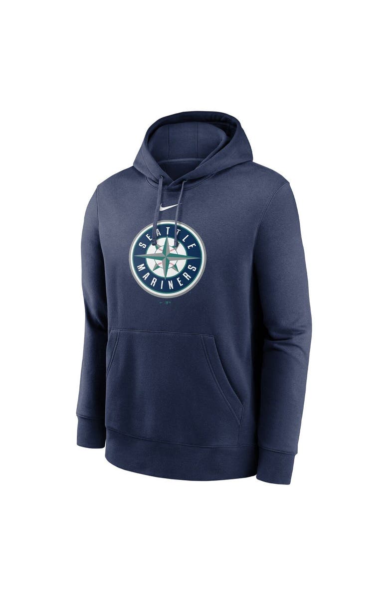 Nike Men's Nike Navy Seattle Mariners Alternate Logo Club Pullover Hoodie, Alternate, color, 