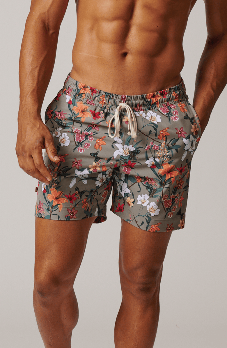 LEISURE LAB MeadowsSwimTrunk, Alternate, color, Dune